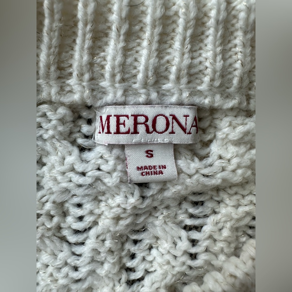 Target Cream Cable Knit Sweater - Picture 2 of 4
